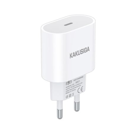 Incarcator de Retea, KAKU® KSC-1223, Type-C universal, cu incarcare rapida PD20W, Alb, Blister