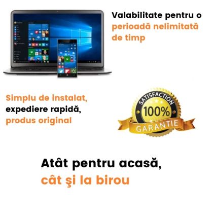 Microsoft Windows 10 Home OEM, 32/64 bit, licenta electronica