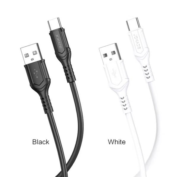 Cablu Date, Jokade, JA010, 3A USB-Type-C, 1 M,  Alb, Black