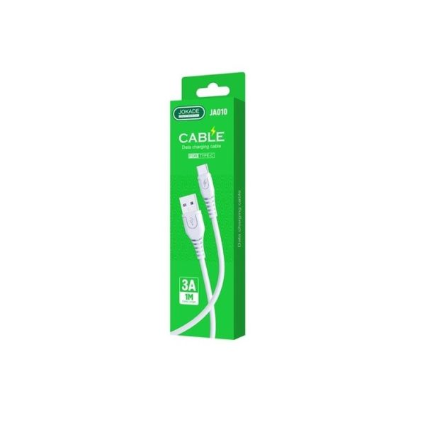 Cablu Date, Jokade, JA010, 3A USB-Type-C, 1 M,  Alb, Black