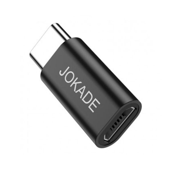 Adaptor JOKADE - JC005 converter, Micro USB - USB Type-C, NEGRU