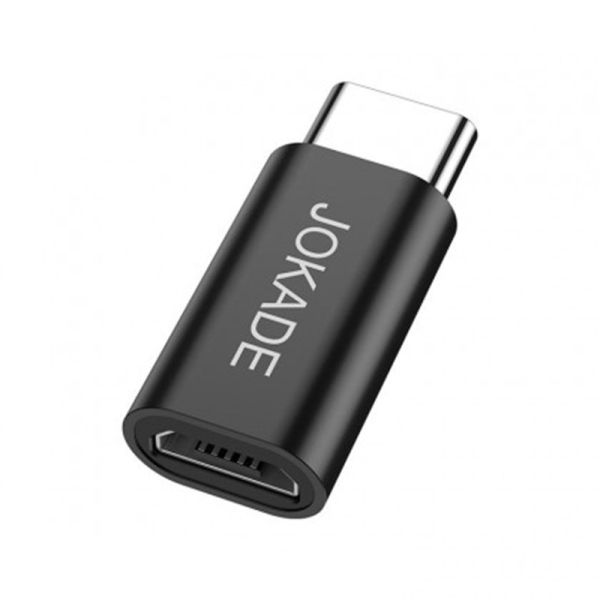 Adaptor JOKADE - JC005 converter, Micro USB - USB Type-C, NEGRU