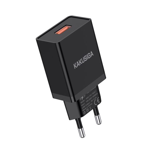 Incarcator de retea, KAKUSIGA, KSC-930, USB-2.4A, Negru