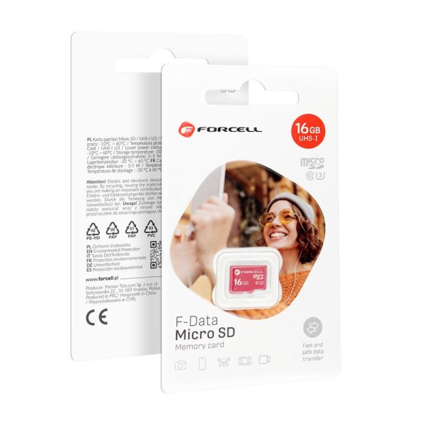 Card de memorie FORCELL F-DATA 16GB UHS-I U3 clasa 10