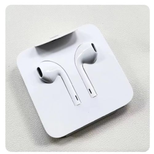 Casti Model iPhone EarPods, cu conector Jack de 3.5MM, pachet bulk, Albe