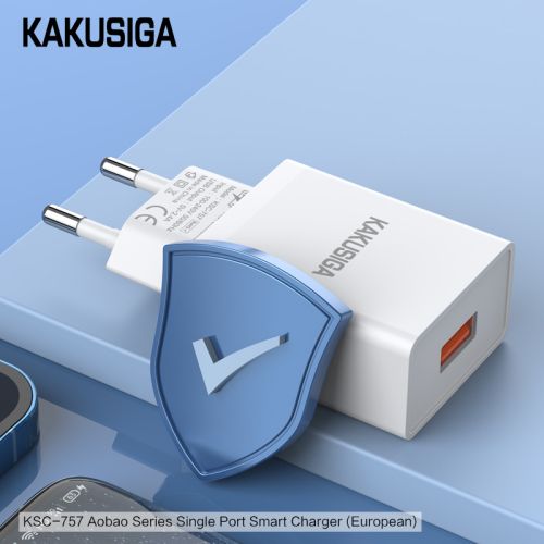 Incarcator KAKUSIGA KSC-757 USB 2.4A (Negru/Alb)