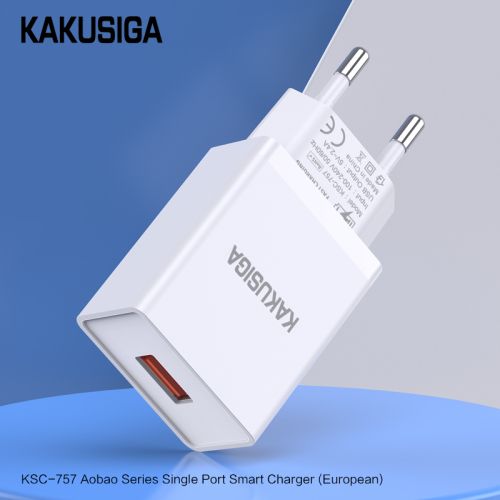 Incarcator KAKUSIGA KSC-757 USB 2.4A (Negru/Alb)