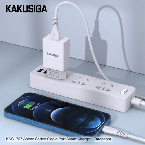 Incarcator KAKUSIGA KSC-757 USB 2.4A (Negru/Alb)