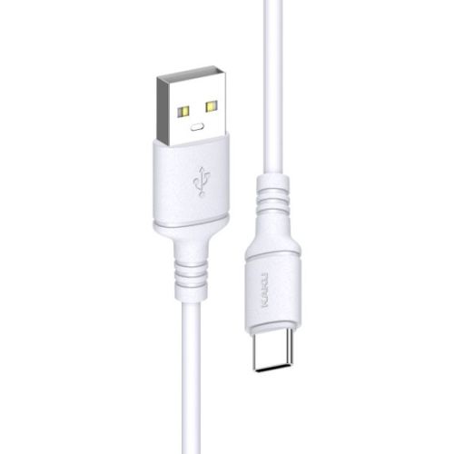 Cablu Date si Incarcare, Kakusiga, (KSC-419) - USB-A la USB-C, 18W, 2.4A, 1m, Alb