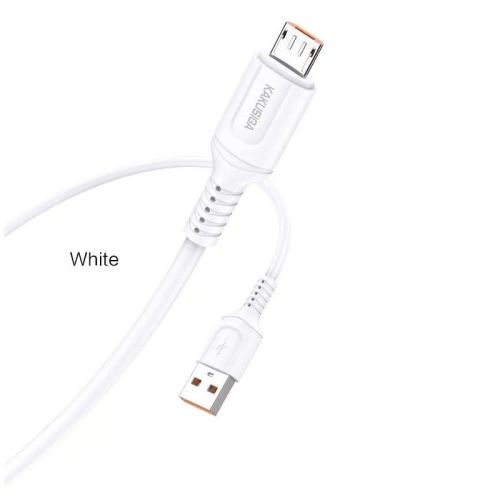 Cablu date, Kakusiga KSC-805, 2.4A Micro USB, 1 M, Alb