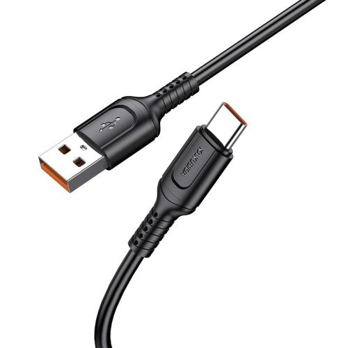 Cablu date, Kakusiga KSC-805, 3A USB-A/Type-C , 1 M, Negru