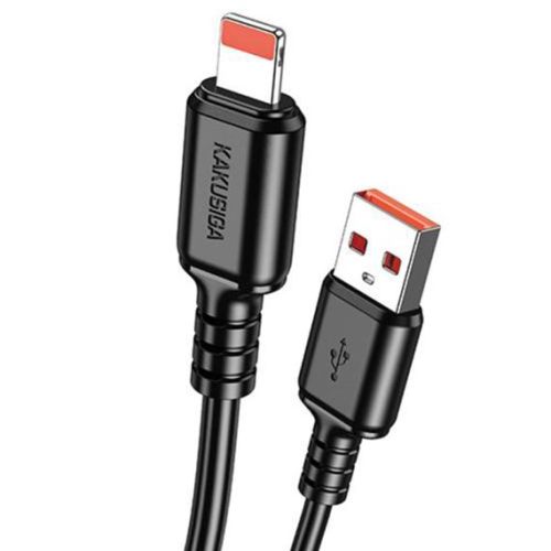 Kaku (KSC-982) - Cablu Date si Incarcare, USB-A la Lightning, iPhone, 3A, 1m, BLACK, Bulk